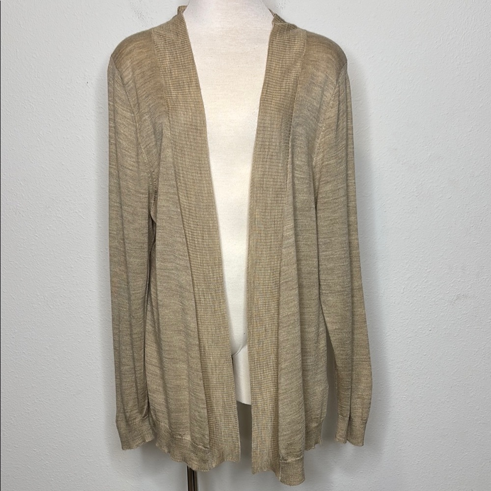Cabela's size XL Tan Cardigan Sweater Open Front
